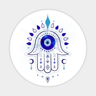 Hamsa Evil Eye Hand Magnet